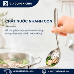 Muôi( muỗng) thủng ăn lẩu chất liệu Inox 304 Cao Cấp Kichin