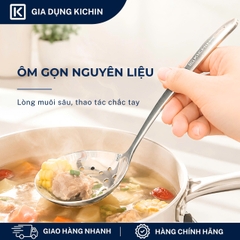 Muôi( muỗng) thủng ăn lẩu chất liệu Inox 304 Cao Cấp Kichin