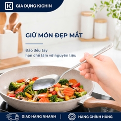 Xẻng lật thức ăn không lỗ cao cấp inox 304 thương hiệu Kichin KX-02