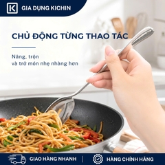 Xẻng lật thức ăn không lỗ cao cấp inox 304 thương hiệu Kichin KX-02
