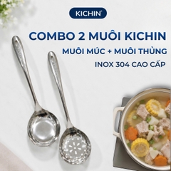 Combo muôi( muỗng) múc canh, ăn lẩu chất liệu Inox 304 Cao Cấp