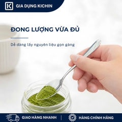 Combo 3 thìa trà cao cấp inox304 thương hiệu Kichin- Sáng bóng, bền đẹp, sang trọng