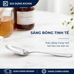 Combo 3 thìa trà cao cấp inox304 thương hiệu Kichin- Sáng bóng, bền đẹp, sang trọng