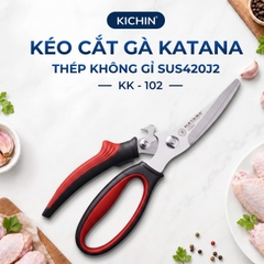 Combo kéo nhà bếp cắt gà và kéo cắt đa năng thương hiệu KATANA