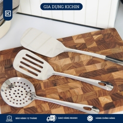 Xẻng inox cao cấp Kai Nhật Bản có lỗ lật đồ ăn