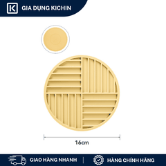 Miếng Lót Nồi Silicone Chịu Nhiệt KICHIN Hình Tròn - Chống Trượt, Cách Nhiệt, Bảo Vệ Mặt Bàn