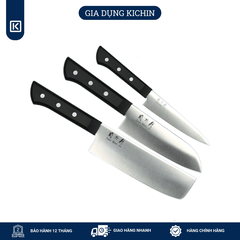 Bộ 3 dao Nhật cao cấp KAI Ấn Seki ManJu -  Thái đa năng - Rau củ - Gọt hoa quả MANJU-SET3