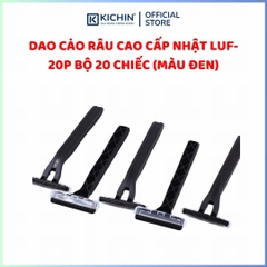Dao cạo râu cao cấp Nhật LUF-20P bộ 20 chiếc (màu đen)