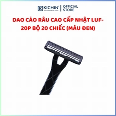 Dao cạo râu cao cấp Nhật LUF-20P bộ 20 chiếc (màu đen)