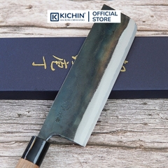 Dao Nhật Cao Cấp Motokane Nakiri 165mm Thép Super Aogami