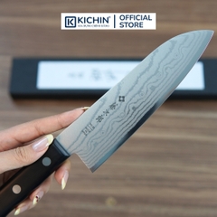 Dao bếp Nhật cao cấp Tojiro DP 37 lớp Damascus VG10 Santoku F331 (170mm)