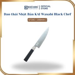 Dao thái thịt cá Nhật Bản cao cấp KAI Wasabi Black Chef - 6720C (200mm)