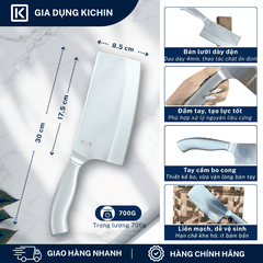 Dao chặt thịt, chặt xương Nhật cao cấp KAI Seki ManJu cán kim loại - 041BE0406 (175mm)