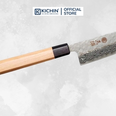Dao Đa Năng Bunka Nashiji Damascus Keyaki 21cm