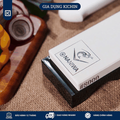 Đá mài dao tinh Naniwa độ mịn #8000 (có đế) (185x65x15) NKP8000C