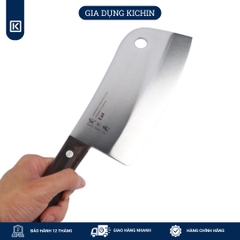 Dao chặt thịt, chặt xương Nhật cao cấp KAI Seki ManJu cán gỗ - 041BE0550 (170mm)