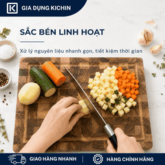 Dao thái thịt cá Nhật Bản cao cấp KAI Wasabi Black Chef - 6720C (200mm)