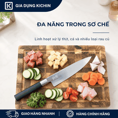 Dao thái thịt cá Nhật Bản cao cấp KAI Wasabi Black Chef - 6720C (200mm)