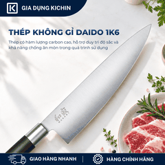 Dao thái thịt cá Nhật Bản cao cấp KAI Wasabi Black Chef - 6723C (230mm)