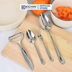 Combo 3 thìa súp cao cấp thép 18/10 dòng York thương hiệu Kichin