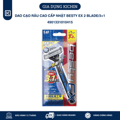 Dao cạo râu cao cấp Nhật Besty Ex 2 Blade/3+1