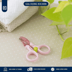 Kéo cắt móng tay cao cấp Nhật trẻ em KAI KF0113 (màu hồng)