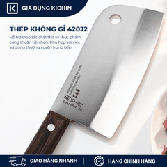 Dao chặt thịt, chặt xương Nhật cao cấp KAI Seki ManJu cán gỗ - 041BE0550 (170mm)