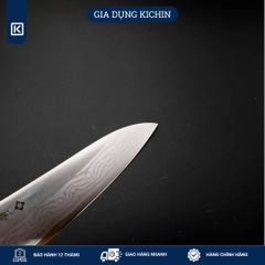 Dao bếp Nhật cao cấp TOJIRO BASIC 37 lớp Damascus VG10 Chef F332 (180mm)