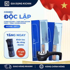 [COMBO ĐỘC LẬP] Bộ 2 dao Kichin Origin + Mài dao Kichin MK01