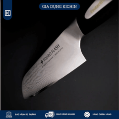 Dao thái đa năng Tojiro Flash 63 lớp Damascus VG10 Santoku FF-SA180 (180mm) - Dao bếp Nhật cao cấp Tojiro