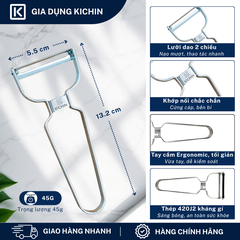 Combo kéo cắt đa năng + nạo rau củ cao cấp thương hiệu Kichin