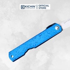 Dao Gấp Higonokami Aogami Steel Clad Mizushibuki Blue