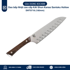 Dao bếp Nhật cao cấp KAI Shun Kanso Santoku Hollow SWT0718 (180mm)