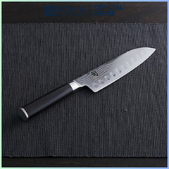 Dao bếp Nhật cao cấp Shun Classic H.G. Santoku - Dao thái đa năng thép Damascuss 69 lớp DM0718 (180mm)