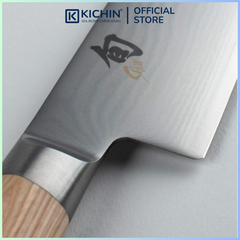 Dao thái thịt cá cao cấp KAI Nhật Bản - Shun Classic White Chef thép VG-Max Damascus 69 lớp DM0706W (200mm)