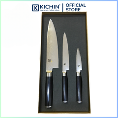 Bộ 3 dao bếp Nhật cao cấp KAI Shun Classic Chef, Ultility và Paring Bộ dao thái, đa năng, gọt hoa quả DMS-300