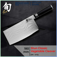 Dao bếp Nhật cao cấp Shun Classic Vegetable Cleaver - Dao thái rau củ thép Damascuss 69 lớp DM0712 (180mm)
