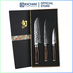 Bộ 3 dao bếp Nhật cao cấp KAI Shun Premier Santoku, Ultility và Paring - Bộ dao thái, đa năng, gọt hoa quả TDMS-310