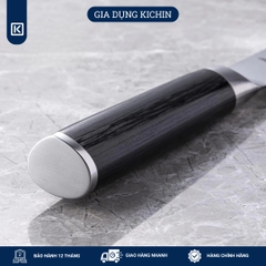 Dao bếp Nhật cao cấp Shun Classic H.G. Santoku - Dao thái đa năng thép Damascuss 69 lớp DM0718 (180mm)