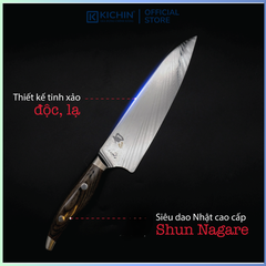 Dao bếp Nhật cao cấp KAI Shun Nagare Chef - Dao thái thịt cá NDC0706 (200mm)