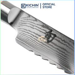 Dao cắt bánh mỳ cao cấp KAI Nhật Bản - Shun Classic White Bread thép VG-Max Damascus 69 lớp DM0705W (230mm)