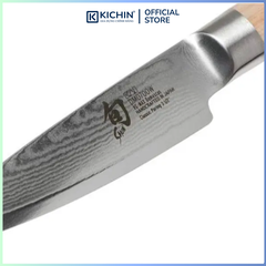 Dao gọt hoa quả cao cấp KAI Nhật Bản - Shun Classic White Paring thép VG-Max Damascus 69 lớp DM0700W (89mm)