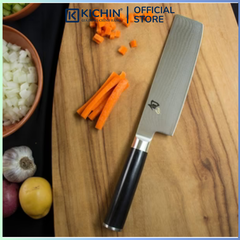 Dao bếp Nhật cao cấp Shun Classic Nakiri - Dao thái rau củ thép Damascuss 69 lớp DM0728 (160mm)