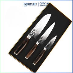 Bộ 3 dao bếp Nhật cao cấp KAI Shun Premier Santoku, Ultility và Paring - Bộ dao thái, đa năng, gọt hoa quả TDMS-310