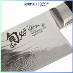 Dao thái thịt cá cao cấp KAI Nhật Bản - Shun Kaji Chef thép SG-2 Damascus 33 lớp KDM0006 (200mm)