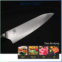 Dao bếp Nhật cao cấp KAI Shun Nagare Chef - Dao thái thịt cá NDC0706 (200mm)