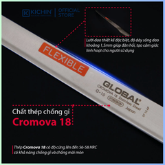 Dao bếp Nhật cao cấp Global G10 Salmon Knife - Dao phi lê cá hồi (310mm)