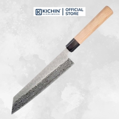 Dao Đa Năng Bunka Nashiji Damascus Keyaki 21cm
