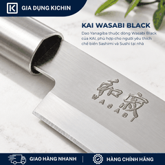 Dao thái Sashimi Nhật Bản cao cấp KAI Wasabi Black Yanagiba - 6721Y (210mm)