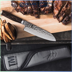 Dao bếp Nhật cao cấp Shun Premier Santoku - Dao thái đa năng thép Damascus TDM0702 (178mm)